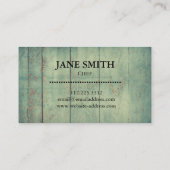 Carte De Visite Cuisine Fleur Whisk pour boulangerie, Restauration (Dos)