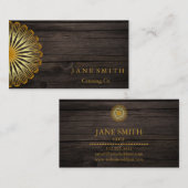 Carte De Visite Cuisine Fleur Whisk pour boulangerie, Restauration (Devant / Derrière)