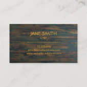 Carte De Visite Cuisine Fleur Whisk pour boulangerie, Restauration (Dos)