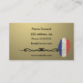 Carte De Visite Cuisine française (Dos)