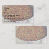 Carte De Visite Cuisine Hot Chili (Devant / Derrière)