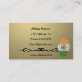 Carte De Visite Cuisine indienne (Dos)