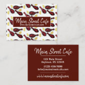 Carte De Visite Cuisine indienne Tandoor Restaurant Chef (Devant / Derrière)