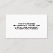 Carte De Visite Cuisine Intérieur Maison | Construction | Réalisat (Dos)