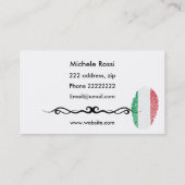 Carte De Visite Cuisine italienne (Dos)