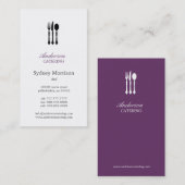 Carte De Visite Cuisine moderne Chef/Restauration/Restaurant (Devant / Derrière)