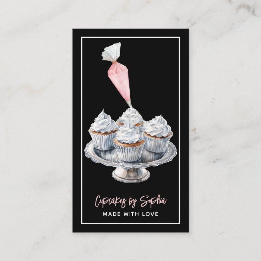 Carte De Visite Cuisine moderne Cuisinière boulangère Chef pâtisse (Devant)