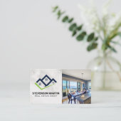 Carte De Visite Cuisine moderne de l'immobilier | Icône Homes (Debout devant)