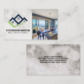 Carte De Visite Cuisine moderne de l'immobilier | Icône Homes (Devant / Derrière)