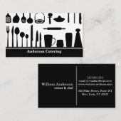 Carte De Visite Cuisine moderne Restauration (Devant / Derrière)