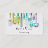 Carte De Visite Cuisine Personnel Chef Restaurant Restauration Arc (Devant)