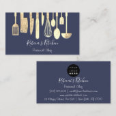 Carte De Visite Cuisine Personnel Chef Restaurant Restauration Ble (Devant / Derrière)