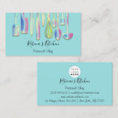 Carte De Visite Cuisine Personnel Chef Restaurant Restauration Ble (Devant / Derrière)