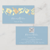 Carte De Visite Cuisine Personnel Chef Restaurant Restauration Log (Devant / Derrière)