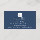 Carte De Visite Cuisine Personnel Chef Restaurant Restauration Mar (Dos)