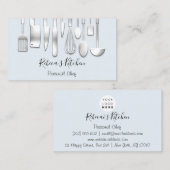 Carte De Visite Cuisine Personnel Chef Restaurant Restauration Mod (Devant / Derrière)