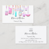 Carte De Visite Cuisine Personnel Chef Restaurant Restauration Ros (Devant / Derrière)