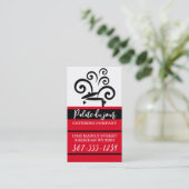 Carte De Visite Cuisine pot grand bouillon cuisinier à vapeur cuis (Debout devant)