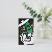 Carte De Visite cuisine pot saveur éclat chef traiteur affaires ca (Debout devant)