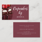 Carte De Visite Cuisine professionnelle Cupcakes Restauration (Devant / Derrière)