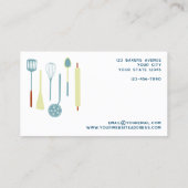 Carte De Visite Cuisine Rétro Cuisine Cuisine Restauration (Dos)