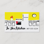 Carte De Visite Cuisine rétro cuisine cuisinière gastronomique (Devant)