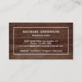 Carte De Visite Cuisine Rustique Bois Blanc Cuisine Cuisine Cuisin (Dos)