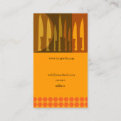 Carte De Visite Cuisine tendance de pointe Cuisine cuisinière Cuis (Dos)