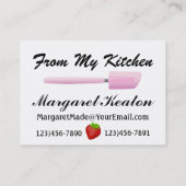 Carte De Visite Cuisine / Traiteur (Dos)