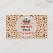 Carte De Visite Cuisine Ustensiles Boulangerie Customisé Logo Code (Devant)