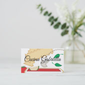 Carte De Visite Cuisine végétarien lasagne végétarienne alimentati (Debout devant)