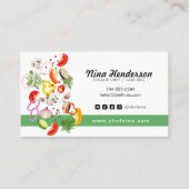 Carte De Visite Cuisine végétarienne hachée ou restauration ou res (Devant)