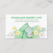 Carte De Visite Cuisine verte Ustensiles boulangerie boulangerie b (Devant)