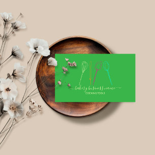 Carte De Visite Cuisines outils boulangerie maison de nourriture v