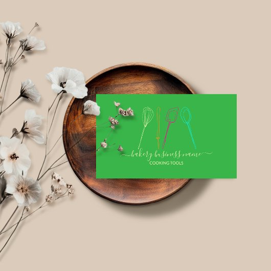 Carte De Visite Cuisines outils boulangerie maison de nourriture v