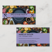 Carte De Visite Cuisines Préparées | Restauration | Chef (Devant / Derrière)