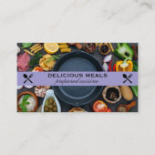 Carte De Visite Cuisines Préparées | Restauration | Chef (Devant)