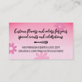 Carte De Visite Cuisinier boulanger pâtisserie chef rouleau pin (Dos)