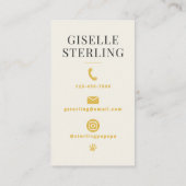 Carte De Visite Cuisinier Chat de luxe Cuisinier Chaton Parfumé (Dos)