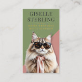 Carte De Visite Cuisinier Chat de luxe Cuisinier Chaton Parfumé (Devant)