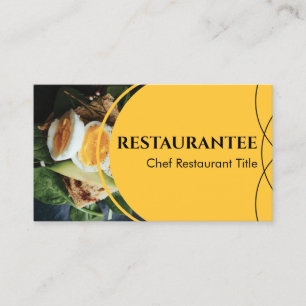 Carte De Visite Cuisinier de cuisine de restaurant de photo person