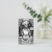 Carte De Visite Cuisinier de dessert Chef pâtissier Baker (Debout devant)