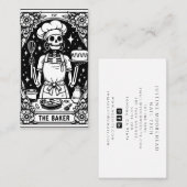 Carte De Visite Cuisinier de dessert Chef pâtissier Baker (Devant / Derrière)