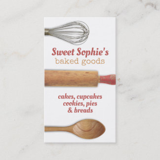 Carte De Visite cuisinier pâtissier chic et branché