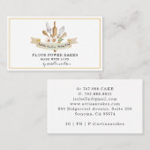 Carte De Visite Cuisinier pâtissier Outils Ustensiles (Devant / Derrière)