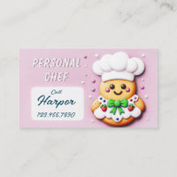 Cuisinier personnel cookie chef mignon