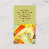 Carte De Visite Cuisinier unique Citrouille aquarelle (Dos)