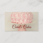 Carte De Visite Cuisinière sur mesure et Mariage Cake Design Baker (Dos)