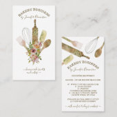 Carte De Visite Cuisinière ustensiles de cuisine Cuisinier cuisini (Devant / Derrière)