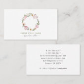 Carte De Visite Cuisson à l'aquarelle du chef boulanger Outils de  (Devant / Derrière)